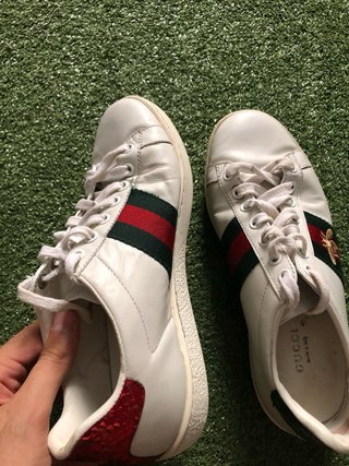 Zapatillas Gucci Ace Bee Web Blancas