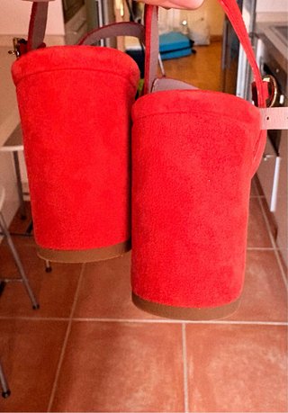 Sandalias de tacón coral