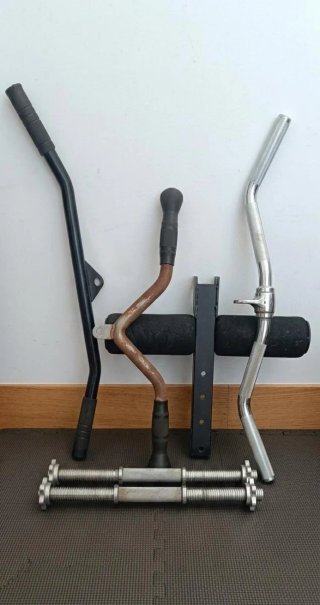 Lote Accesorios Gimnasio Mancuernas Barras