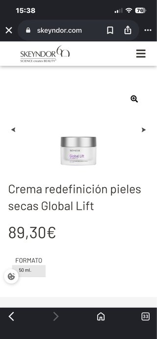 Skeyndor Global Lift Crema Rostro y Cuello