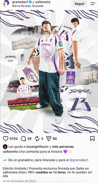 Camiseta Granada CF Edición Limitada 4ª  Talla L