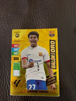 Cromo Lamine Yamal Balón de Oro Edición Limitada
