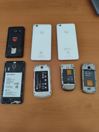 Lote 7 móviles antiguos para piezas
