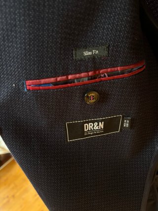 Traje de hombre azul talla L