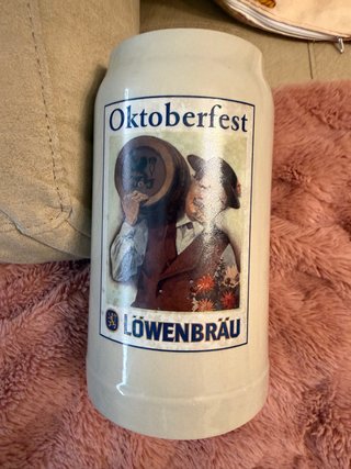 Jarra Oktoberfest Löwenbräu Cerámica