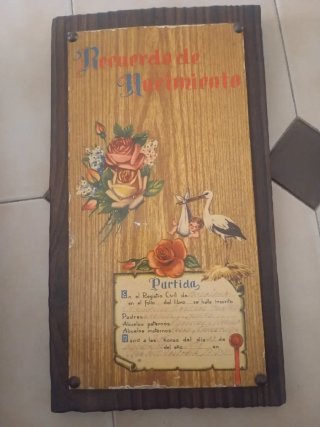 Recuerdo de Nacimiento 1971