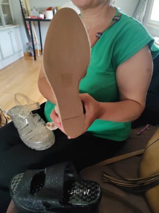 Sandalias doradas CORINA talla 39