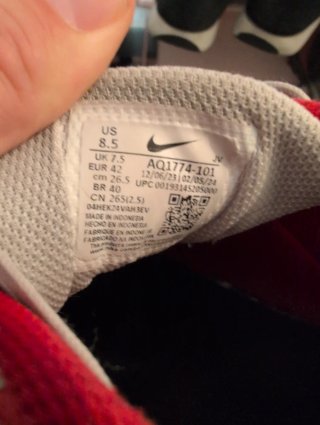 Nike Court Scarpe Rosse e Bianche