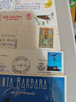 Lote 30 cartoline con francobollo