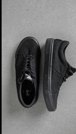 Zapatillas Hummel Negras de Lona/Suede - Talla 41