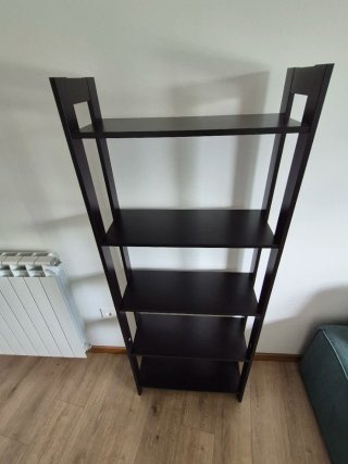 Estantería IKEA LAIVA Negra/Marrón 62x165cm