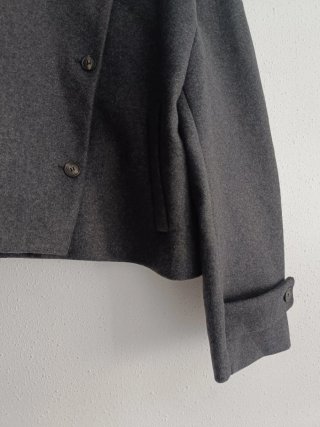 Abrigo paño cuello subido Zara Talla XL