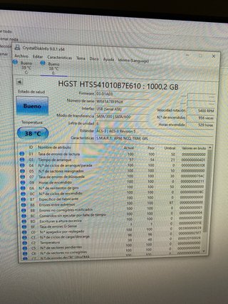 Disco Duro 1Tb HGST (pocas horas)
