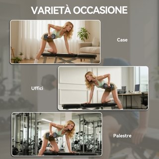 Set di Manubri Palestra da 2x12.5 kg Esagonale, Pe