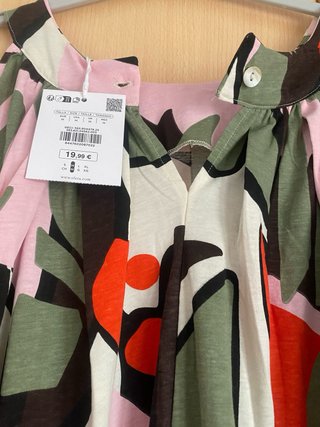 Vestido estampado talla M