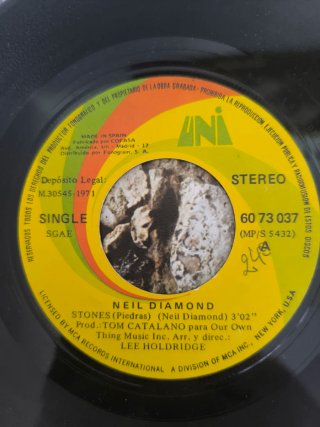 3 de Neil Diamond - Cracklin' Rosie /Holly   Stone