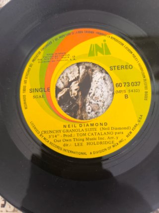 3 de Neil Diamond - Cracklin' Rosie /Holly   Stone