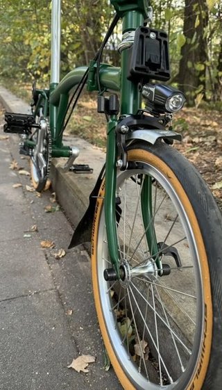 Bicicleta Brompton H3L Dobrável Verde