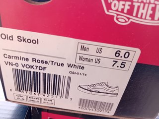 Zapatillas Vans Old Skool Rosa Talla 38