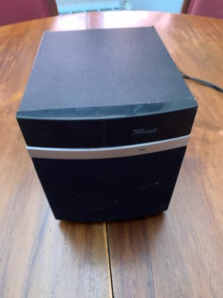 Altavoces Trust Negro/Plata