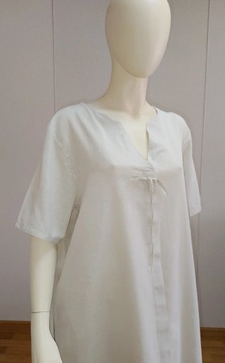 Vestido Made in Italy Beige Talla Única