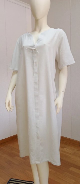 Vestido Made in Italy Beige Talla Única