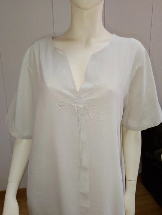 Vestido Made in Italy Beige Talla Única