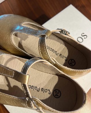 Scarpe bambina Lola Palacios oro n. 24