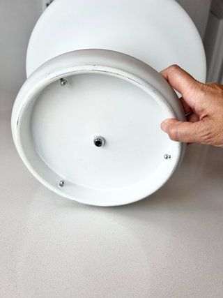 Lámpara seta italiana Mid-Century Blanca