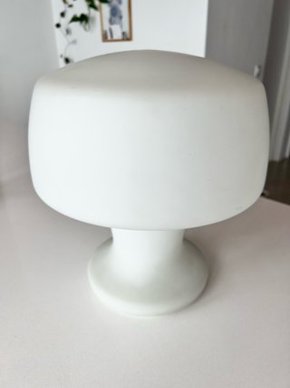 Lámpara seta italiana Mid-Century Blanca