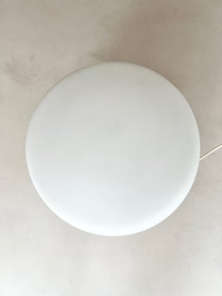 Lámpara seta italiana Mid-Century Blanca