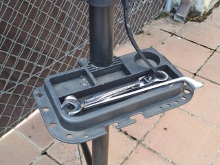 Soporte de taller para bicicleta.