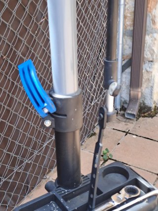 Soporte de taller para bicicleta.
