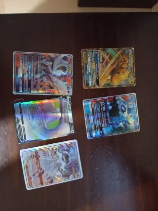 Lote de 5 Cartas Pokémon GX y V