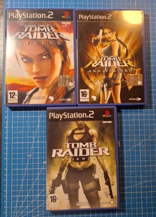 Lotto 3 Giochi PS2 Tomb Raider