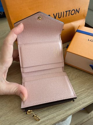 Cartera Louis Vuitton Marrón y Rosa