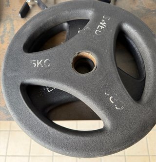 2 dischi ghisa palestra 5kg