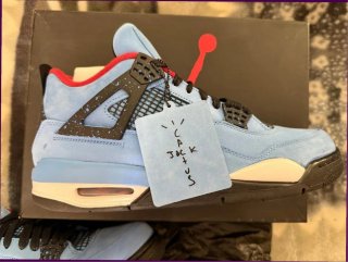 Air Jordan 4 Talla 40 Azul/Rojo