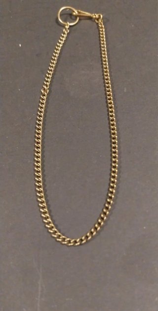 Catenina Vintage in Ottone a Maglia Grumetta