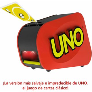 UNO Extreme Juego de Cartas con Lanzador y Luces