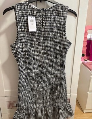 Vestido corto cuadros Vichy