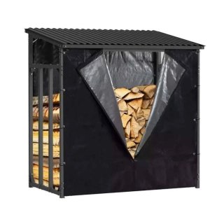 Leñero exterior Wood Shed I con cubierta