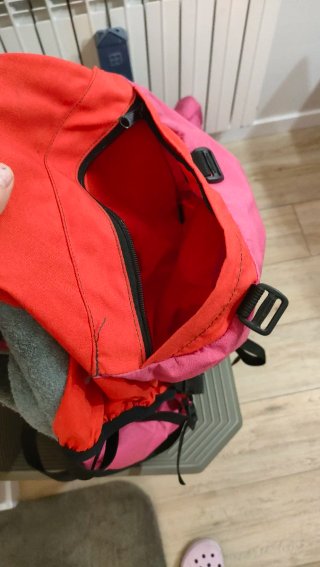 Mochila de acampada Alpina naranja y rosa GRANDE