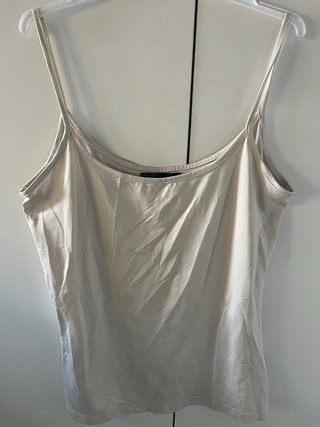 Camiseta tirantes beige crema