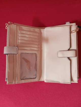 Portafoglio Guess donna beige