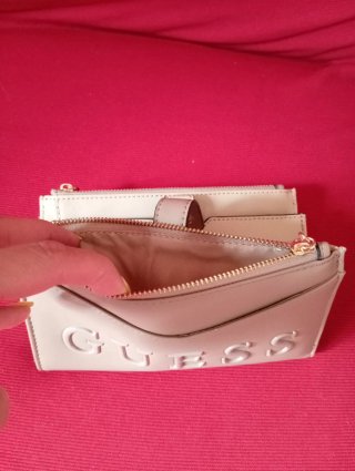 Portafoglio Guess donna beige