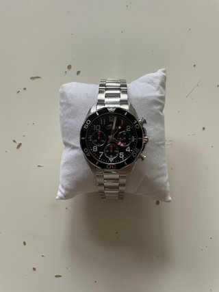 Reloj Lotus Cronógrafo Negro y Plateado