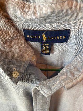 Camisa Oxford Polo Ralph Lauren Azul