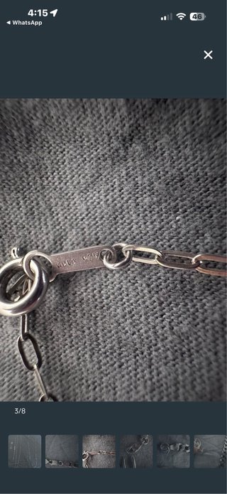 Cadenas y Dijes de Plata italy 925 Pulsera  Hombre