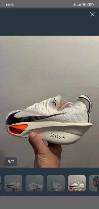 Zapatillas Nike Air Zoom Tempo Next% Blancas Naran